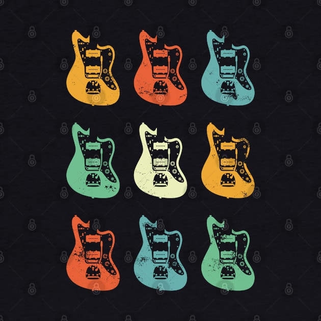 Offset Style Electric Guitar Bodies Retro Theme by nightsworthy